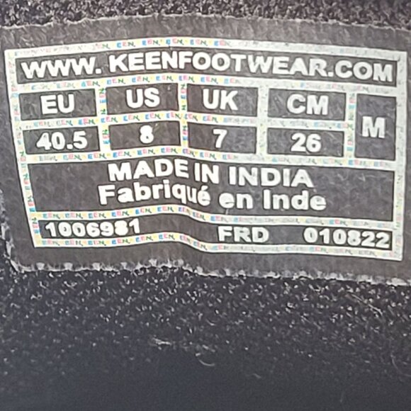 Keen Kanteen Men's Black PTC Dress Oxford US Size 8 - Picture 8 of 8